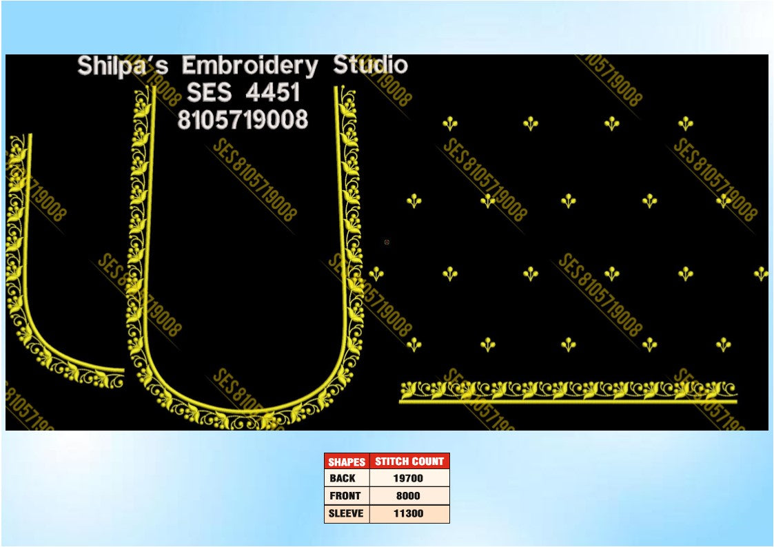 Embroidery Designs 4401-4500 Series