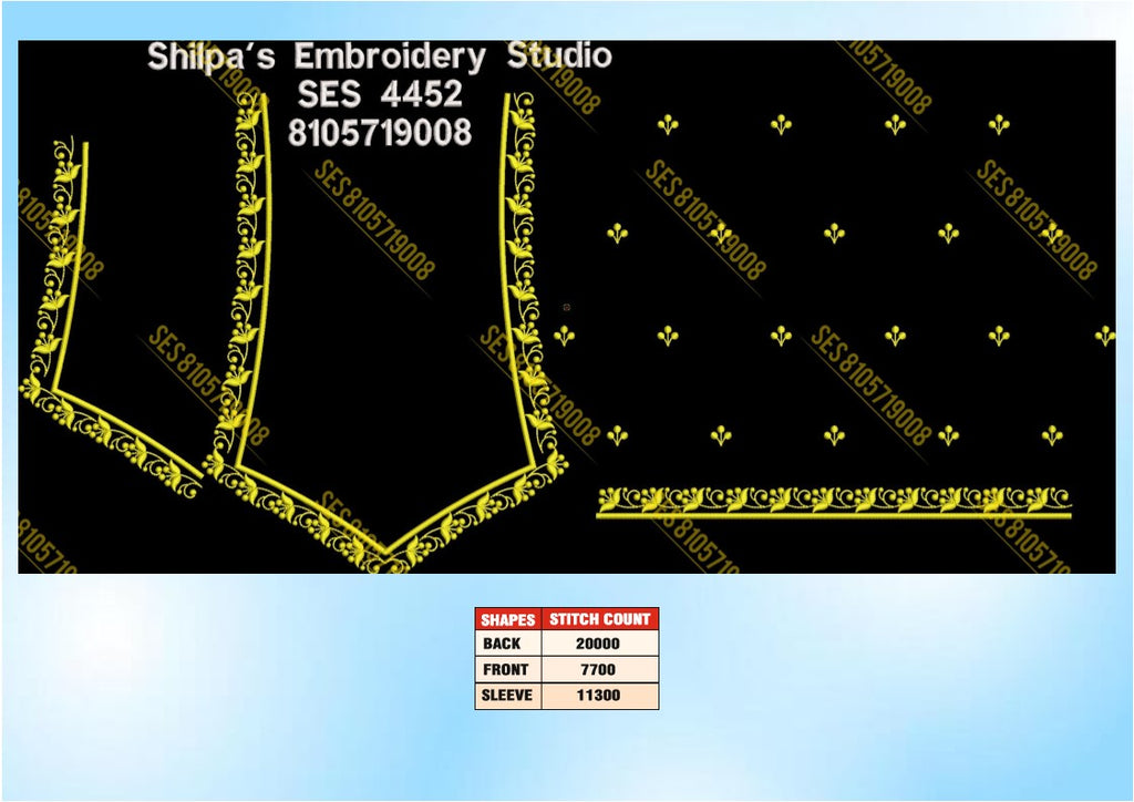 Embroidery Designs 4401-4500 Series