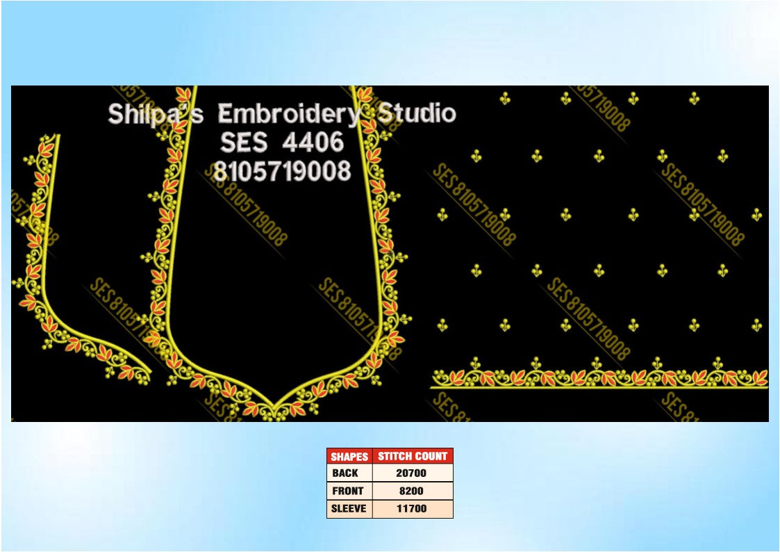 Embroidery Designs 4401-4500 Series