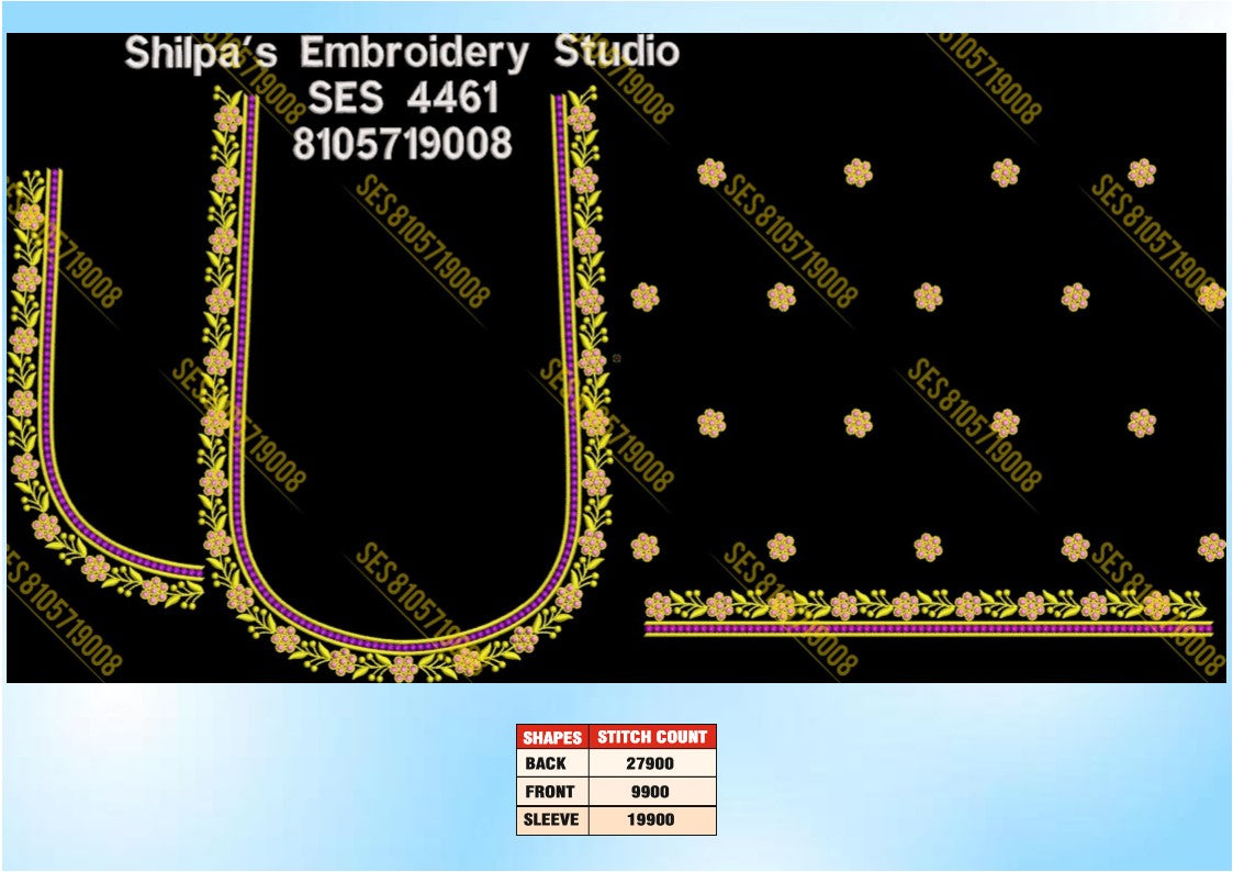 Embroidery Designs 4401-4500 Series