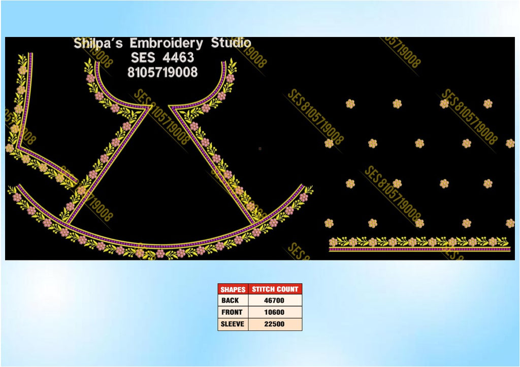 Embroidery Designs 4401-4500 Series