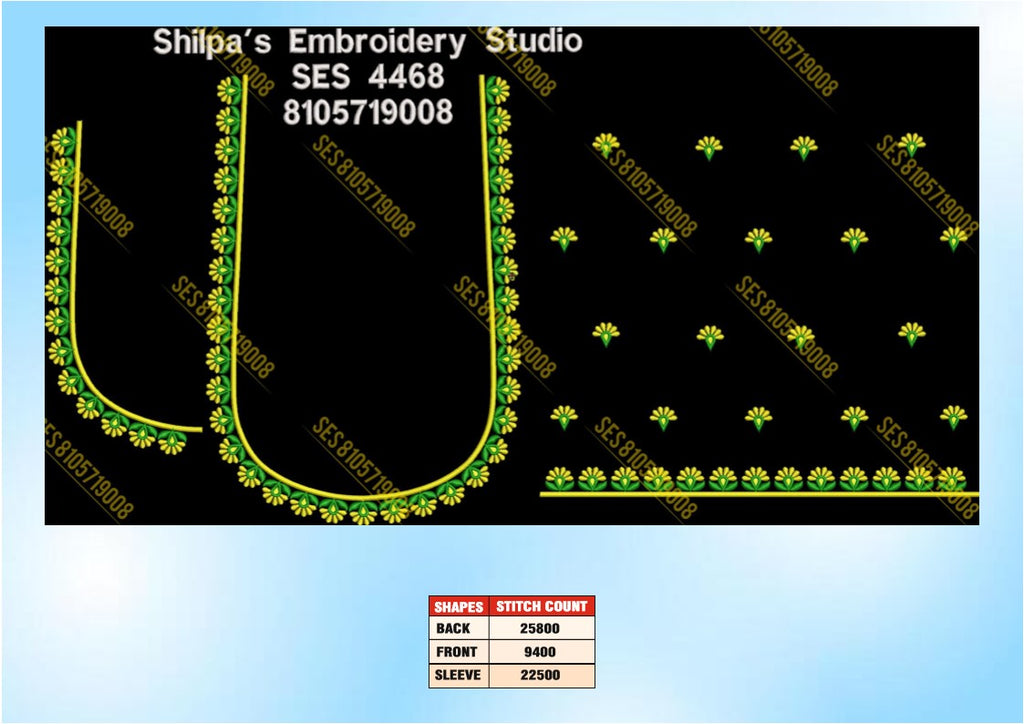 Embroidery Designs 4401-4500 Series