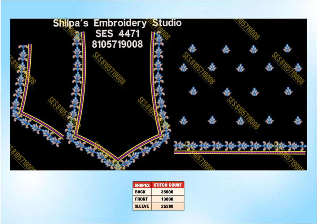 Embroidery Designs 4401-4500 Series