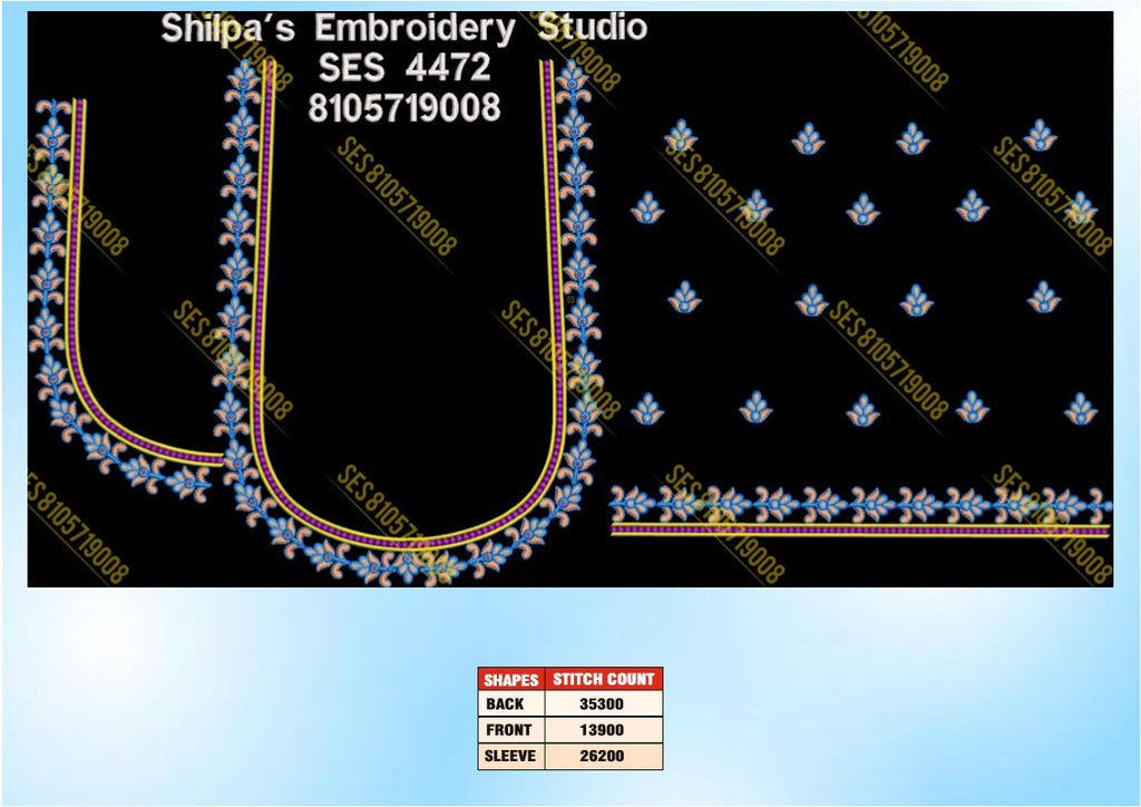 Embroidery Designs 4401-4500 Series