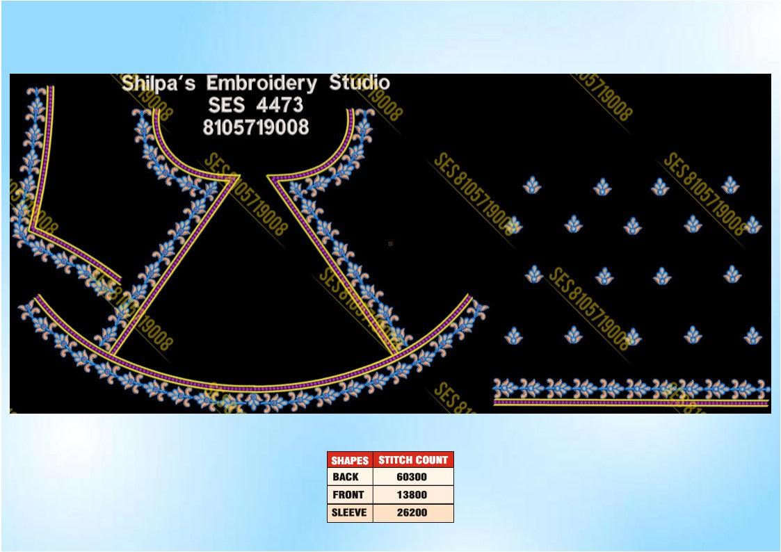 Embroidery Designs 4401-4500 Series