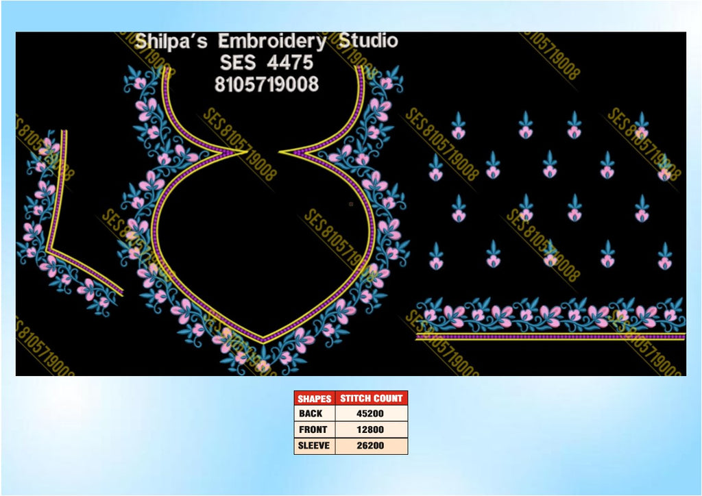 Embroidery Designs 4401-4500 Series