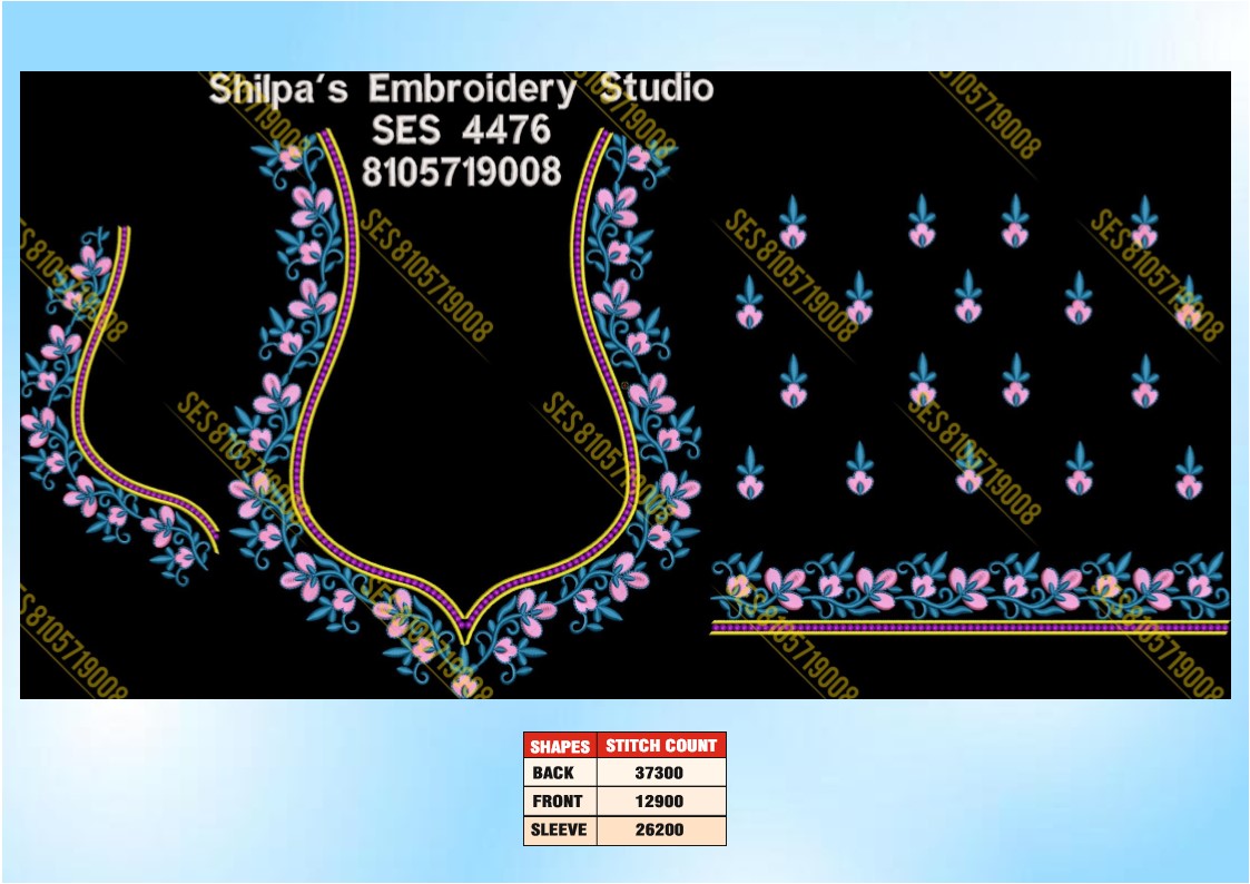 Embroidery Designs 4401-4500 Series