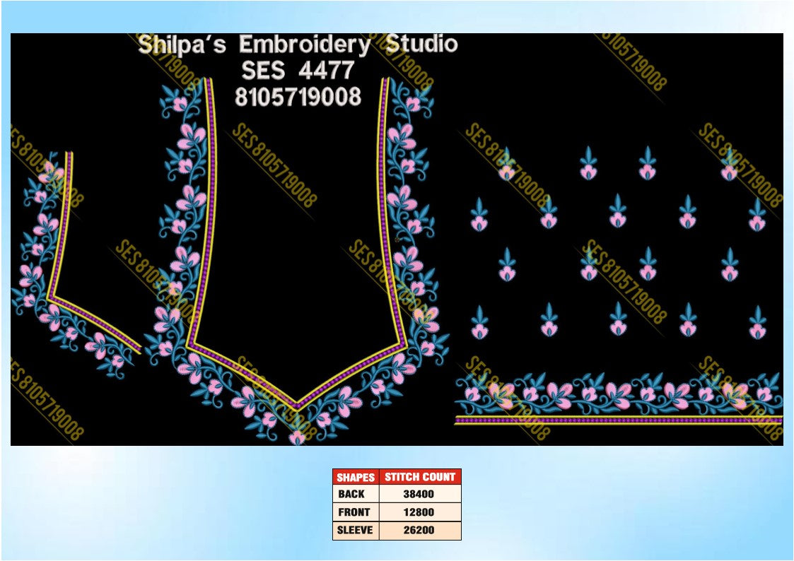 Embroidery Designs 4401-4500 Series