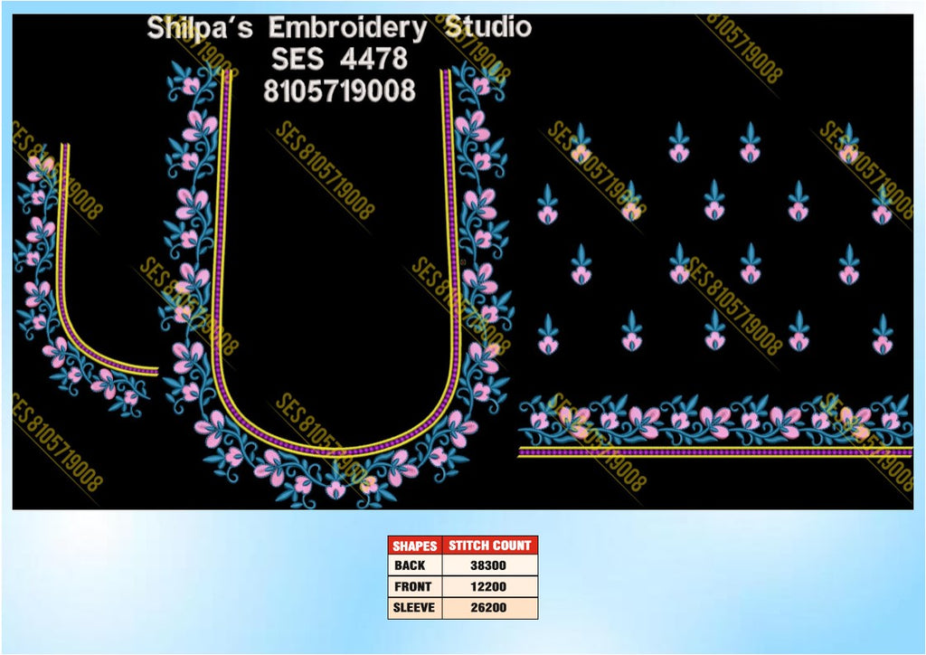 Embroidery Designs 4401-4500 Series
