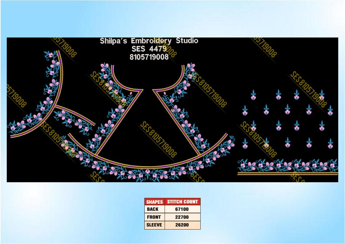 Embroidery Designs 4401-4500 Series