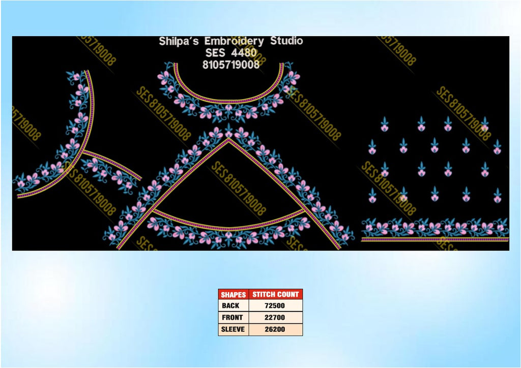 Embroidery Designs 4401-4500 Series