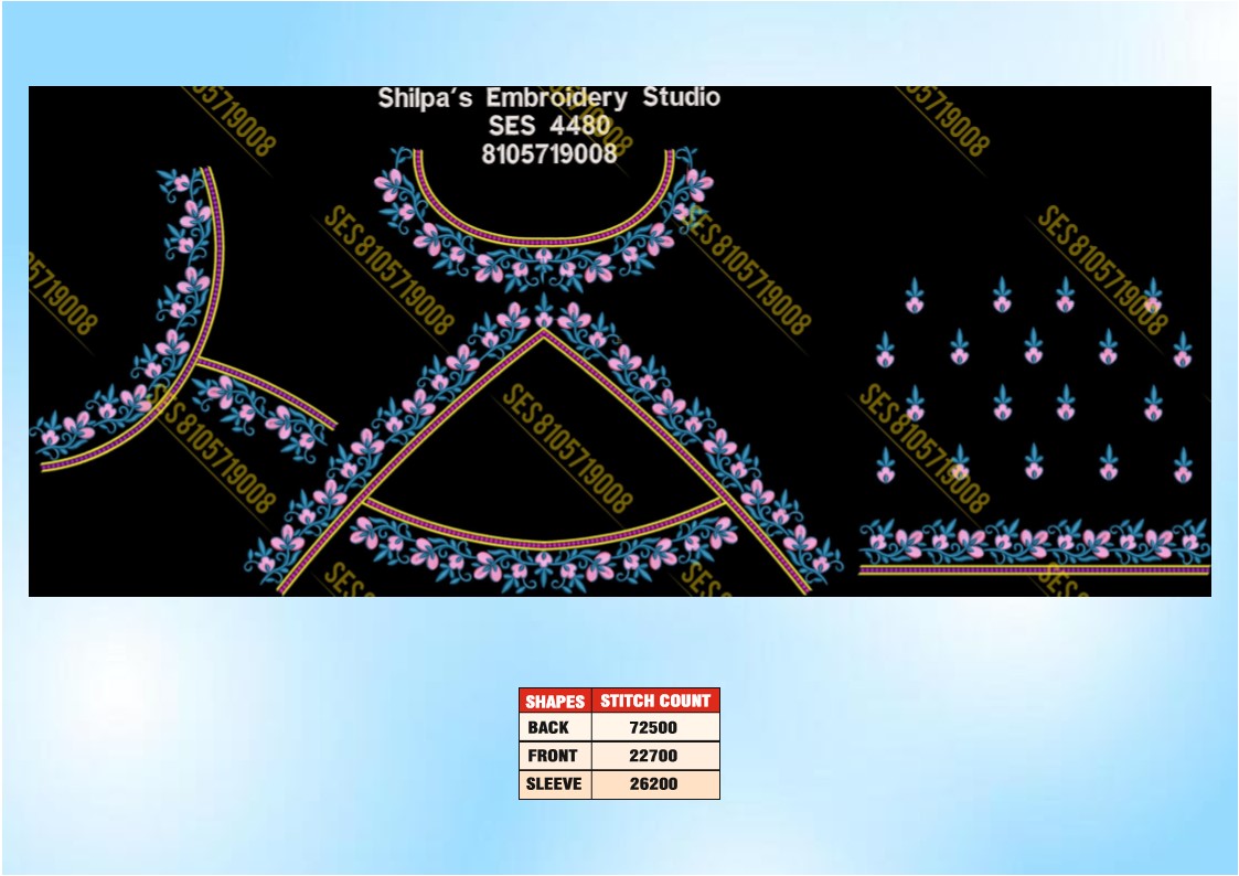Embroidery Designs 4401-4500 Series