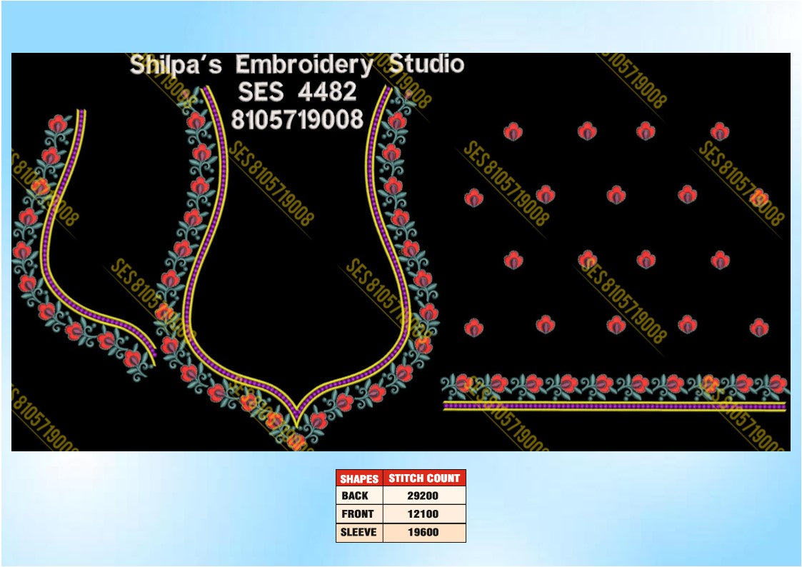 Embroidery Designs 4401-4500 Series