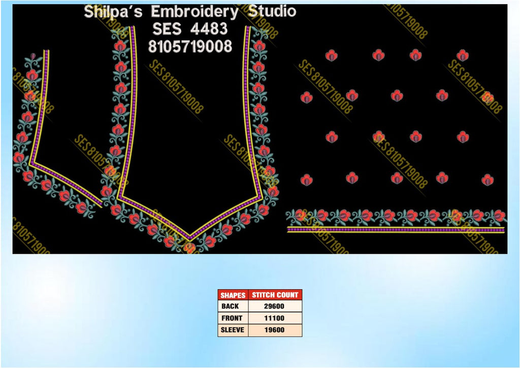 Embroidery Designs 4401-4500 Series