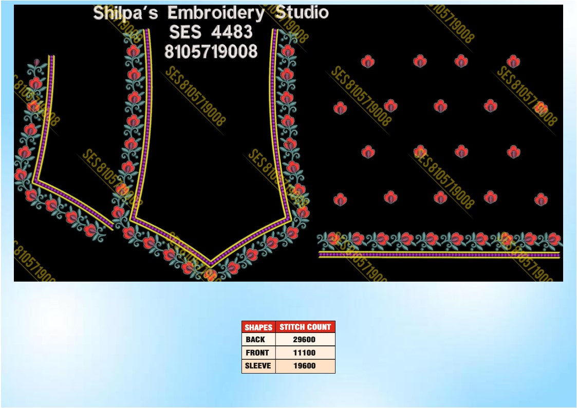 Embroidery Designs 4401-4500 Series