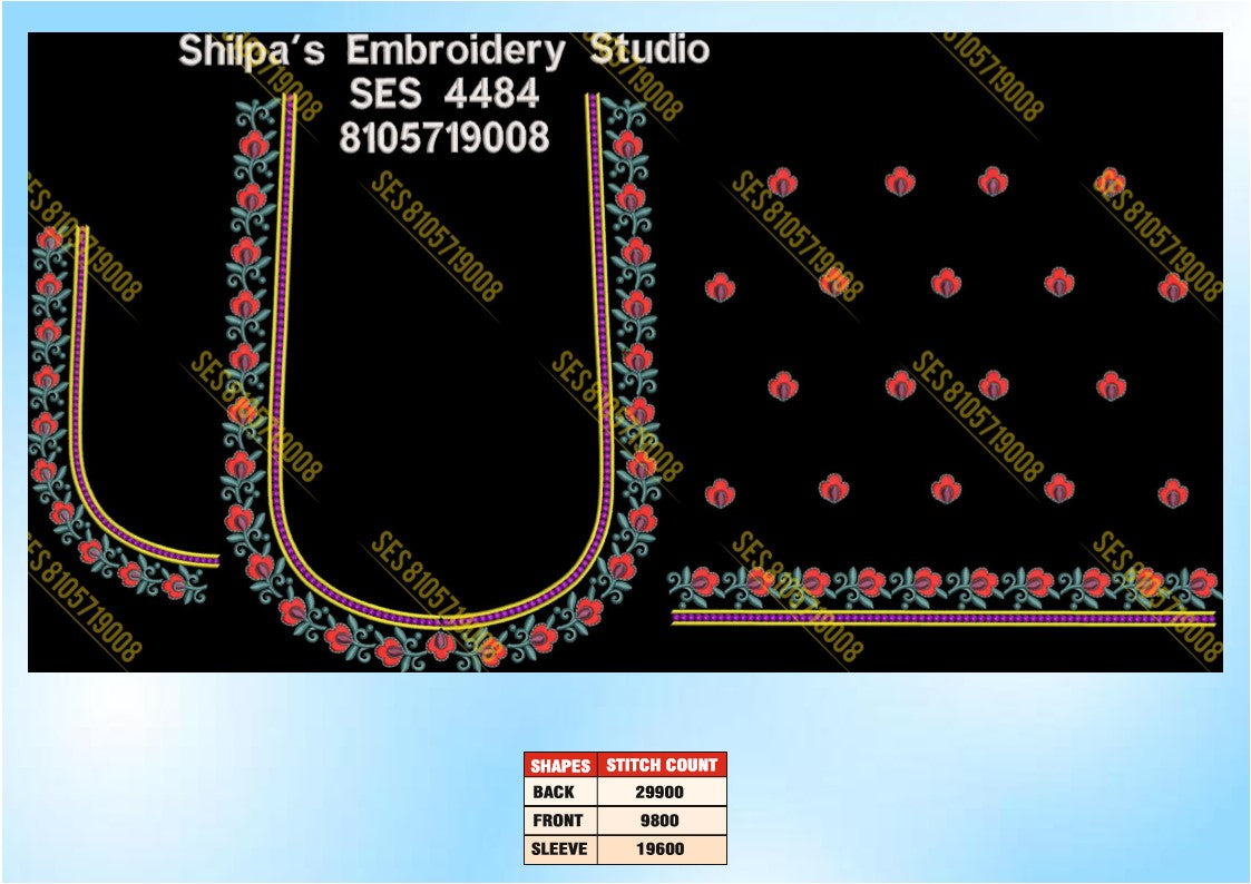 Embroidery Designs 4401-4500 Series
