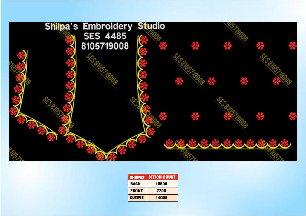 Embroidery Designs 4401-4500 Series