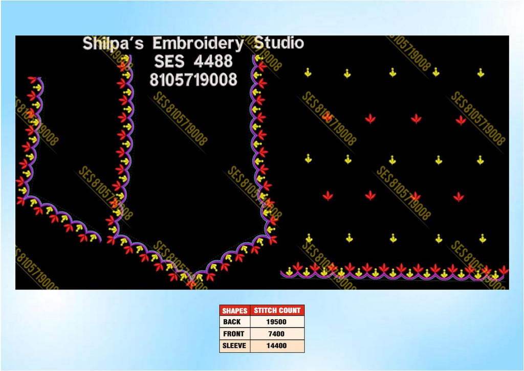 Embroidery Designs 4401-4500 Series