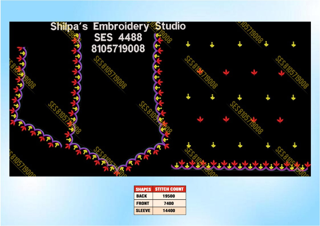 Embroidery Designs 4401-4500 Series
