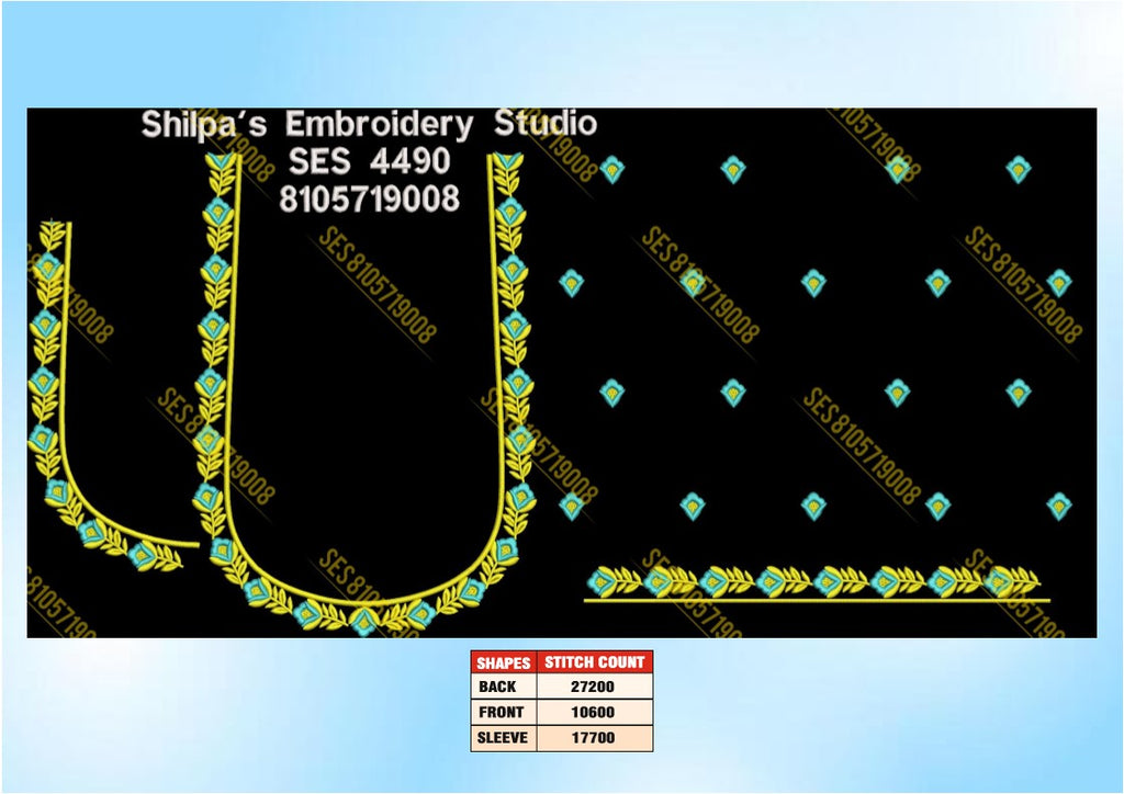 Embroidery Designs 4401-4500 Series