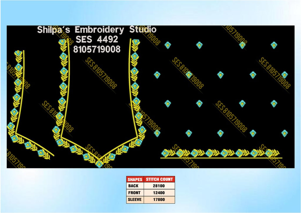 Embroidery Designs 4401-4500 Series