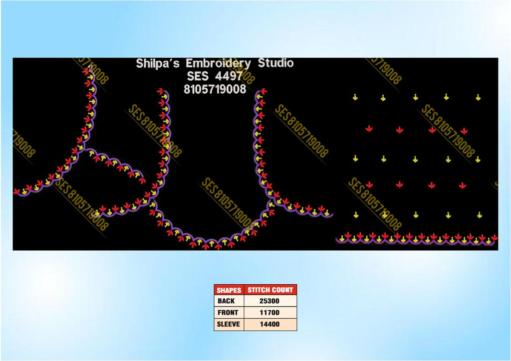 Embroidery Designs 4401-4500 Series
