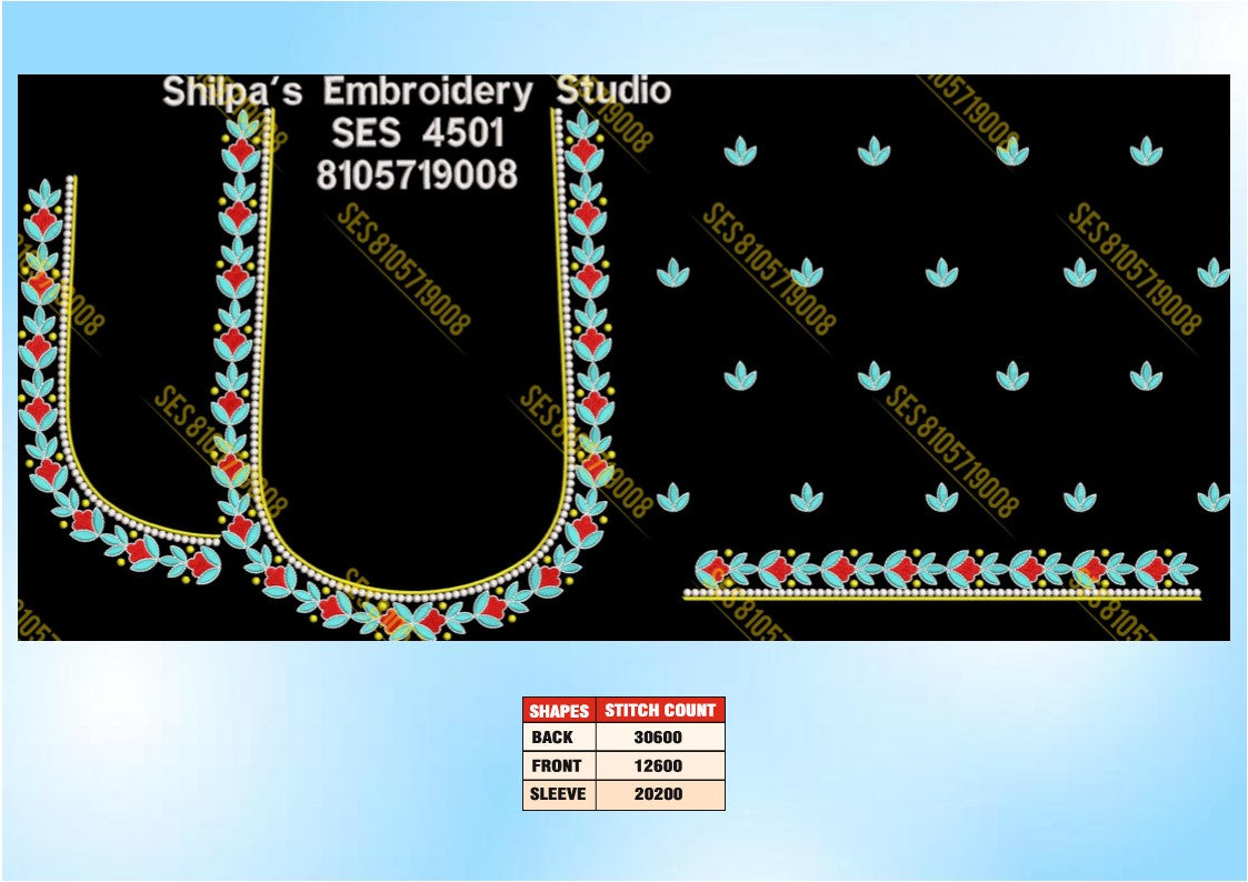 Embroidery Designs 4501-4600 Series