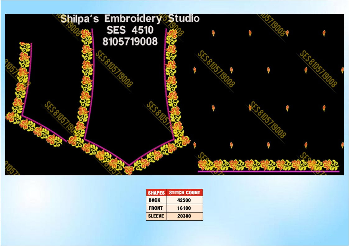 Embroidery Designs 4501-4600 Series