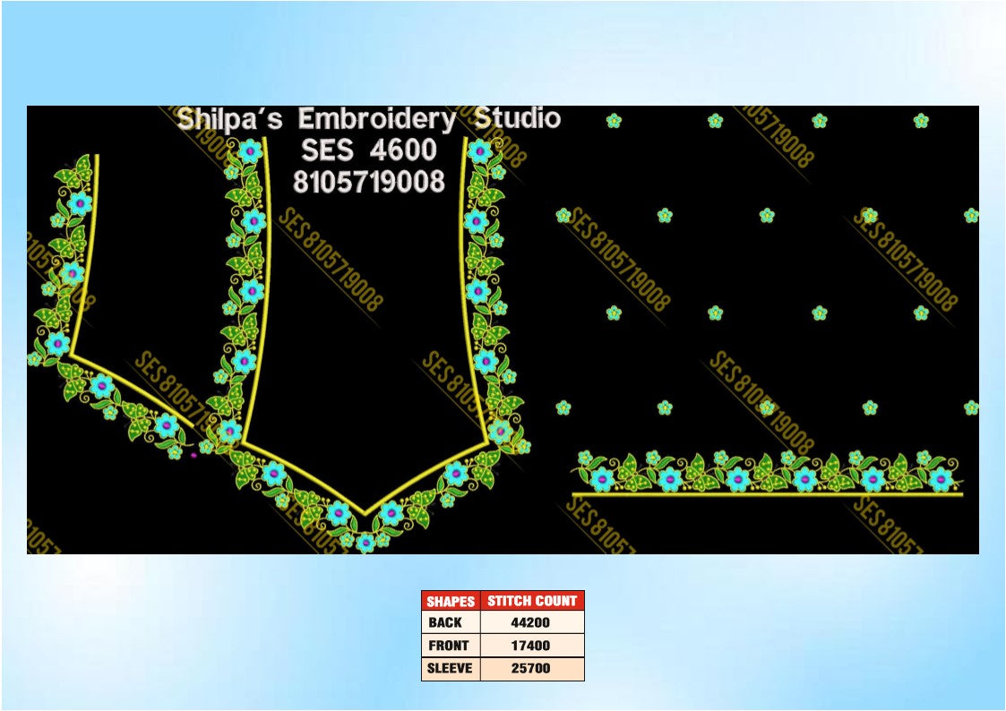 Embroidery Designs 4501-4600 Series