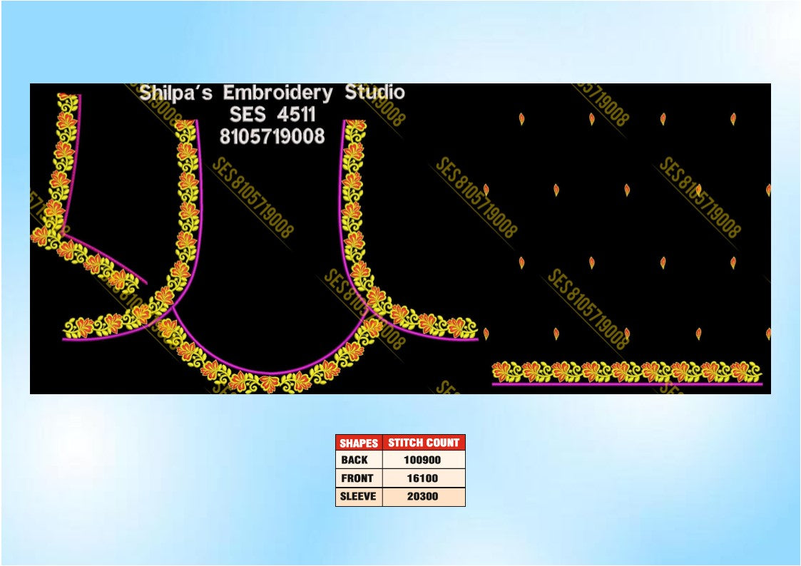 Embroidery Designs 4501-4600 Series