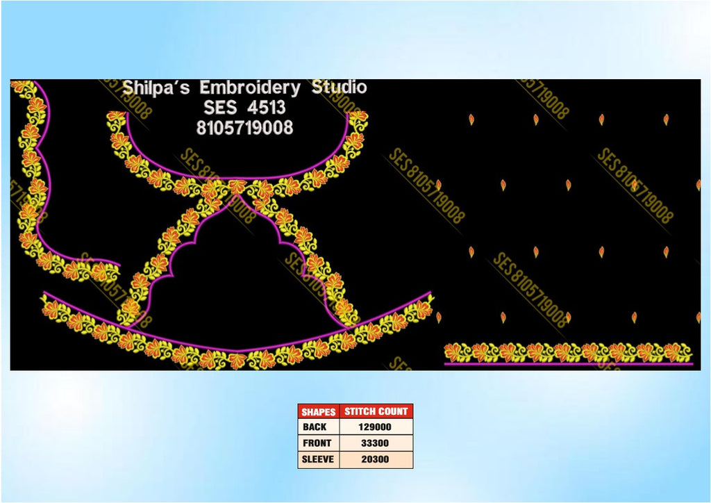Embroidery Designs 4501-4600 Series