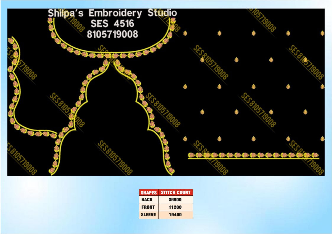 Embroidery Designs 4501-4600 Series
