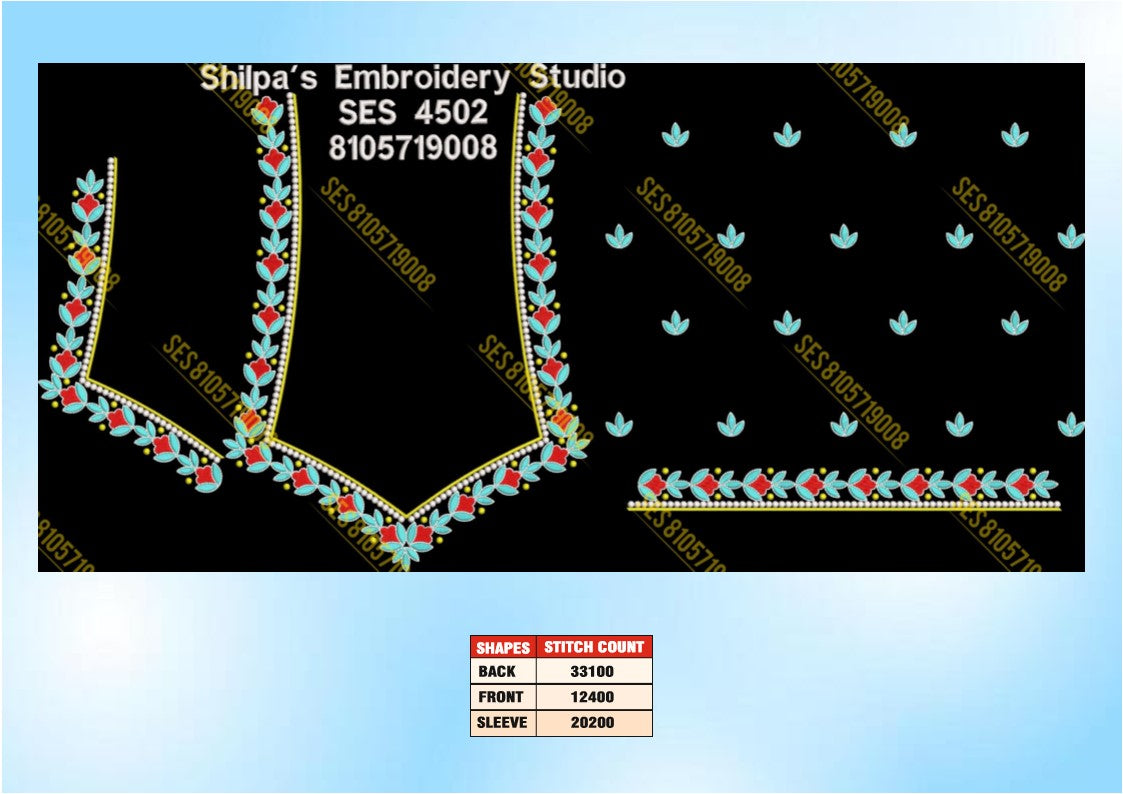 Embroidery Designs 4501-4600 Series