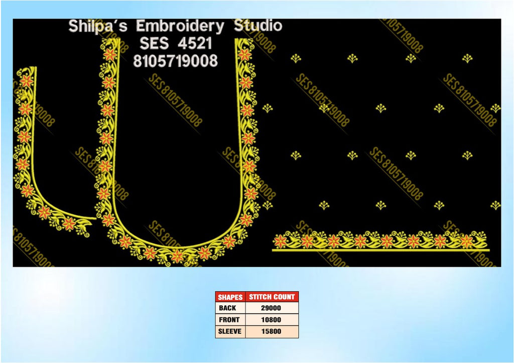 Embroidery Designs 4501-4600 Series