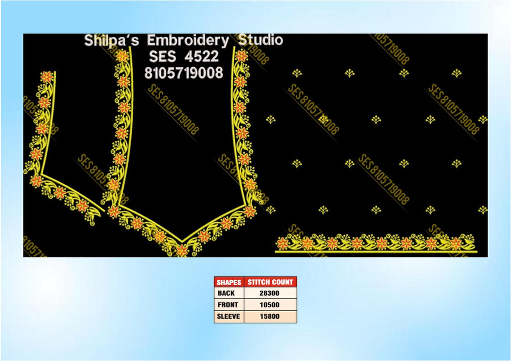 Embroidery Designs 4501-4600 Series