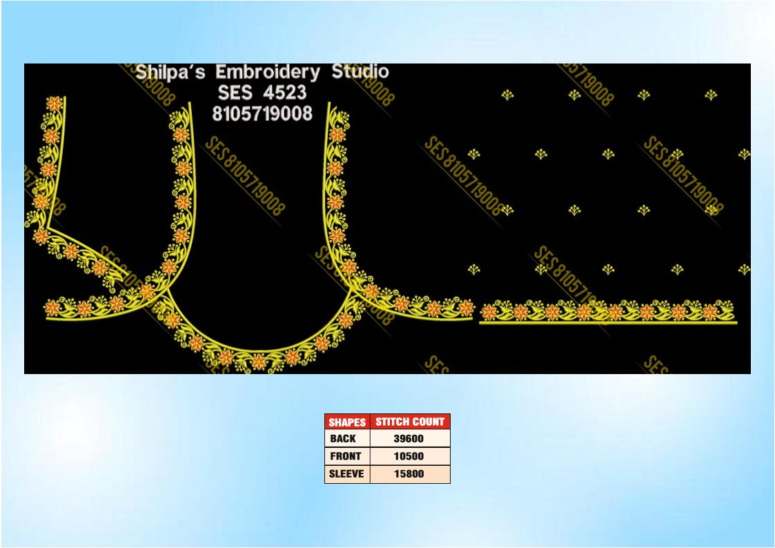 Embroidery Designs 4501-4600 Series