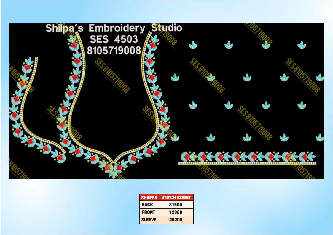 Embroidery Designs 4501-4600 Series