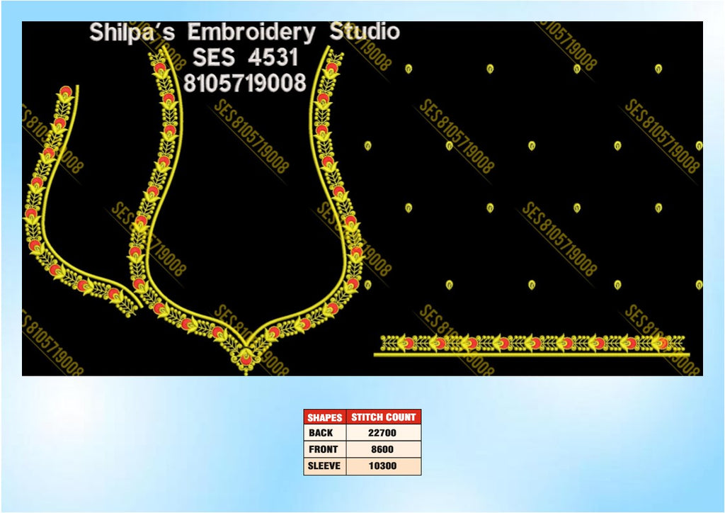 Embroidery Designs 4501-4600 Series