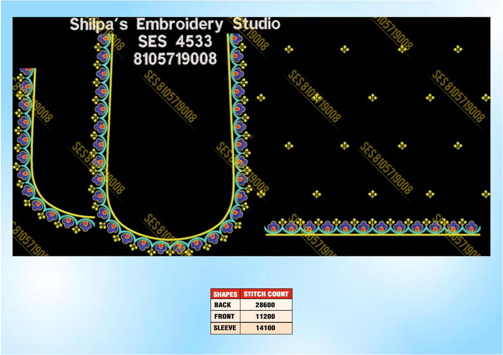 Embroidery Designs 4501-4600 Series