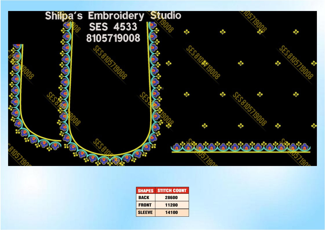 Embroidery Designs 4501-4600 Series