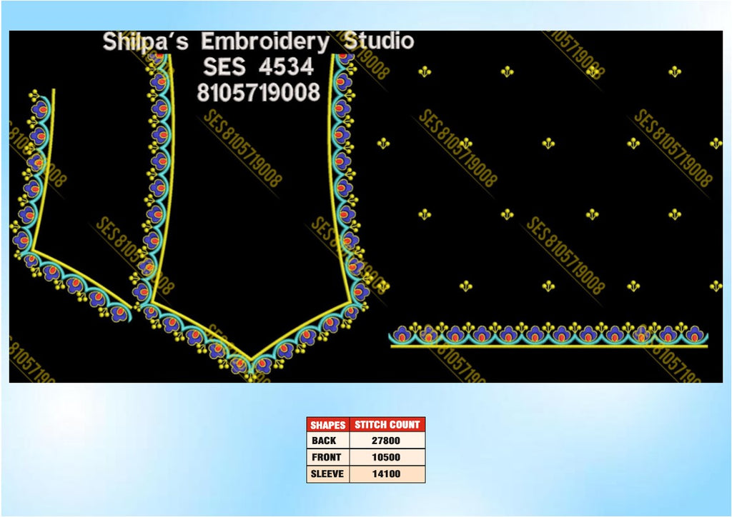 Embroidery Designs 4501-4600 Series