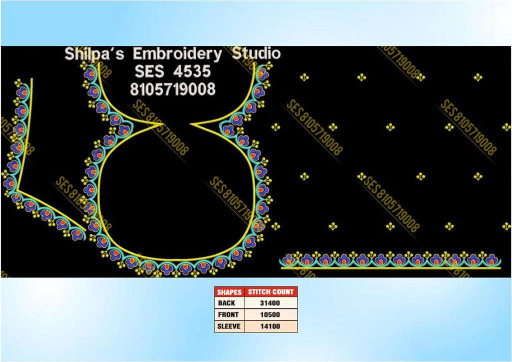 Embroidery Designs 4501-4600 Series