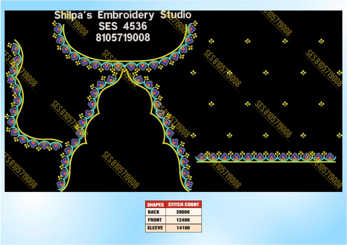 Embroidery Designs 4501-4600 Series