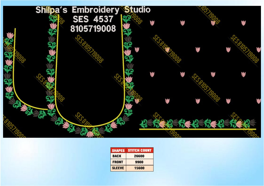 Embroidery Designs 4501-4600 Series