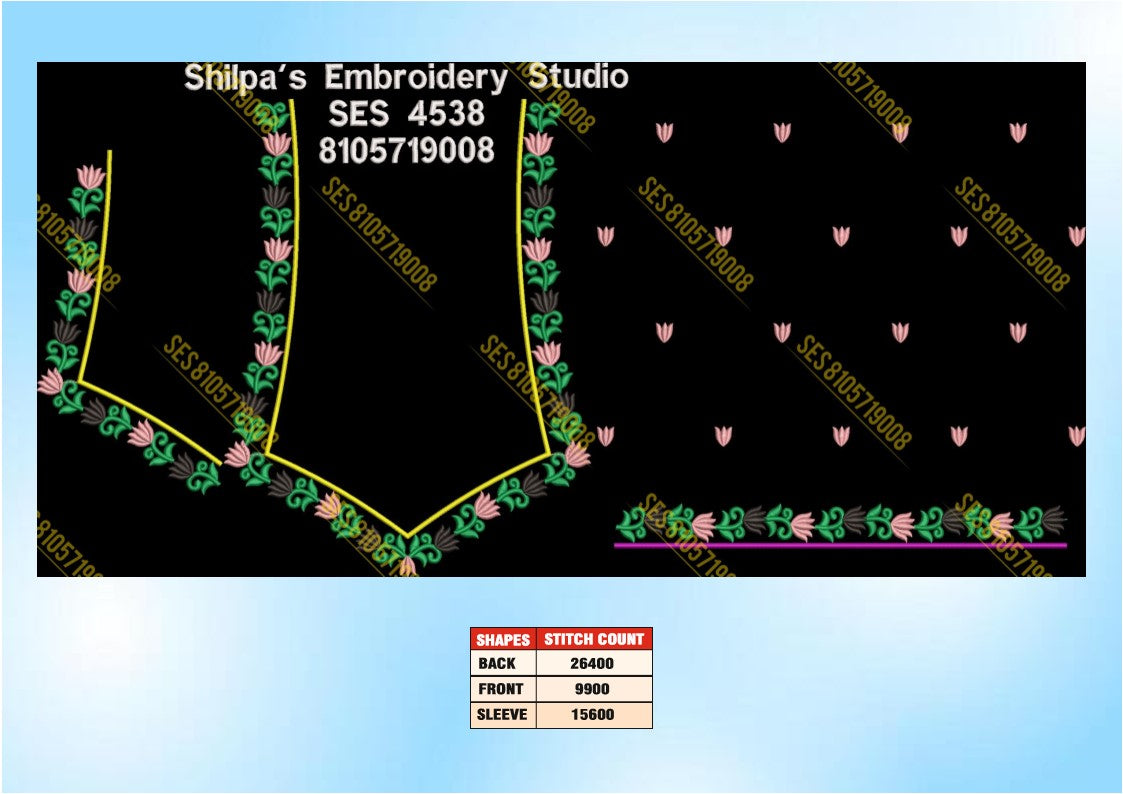 Embroidery Designs 4501-4600 Series