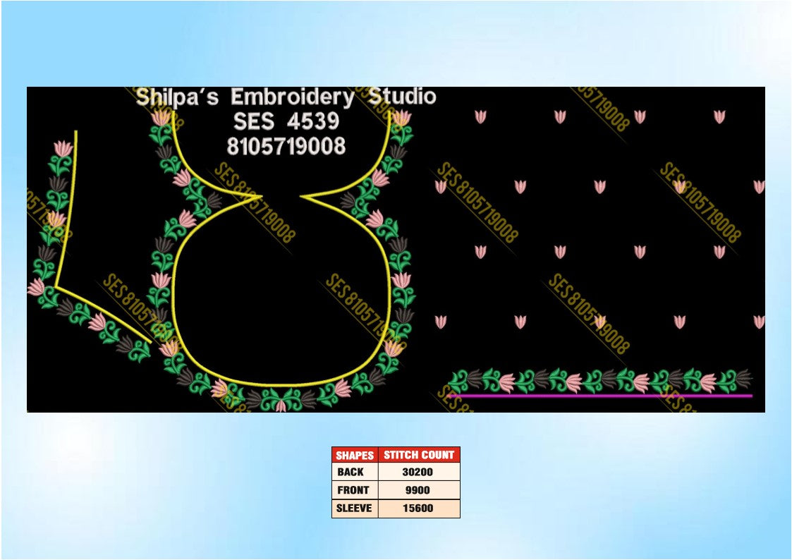 Embroidery Designs 4501-4600 Series