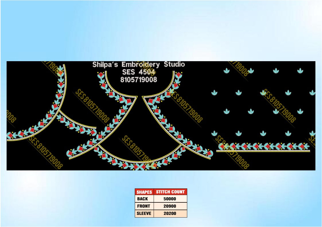Embroidery Designs 4501-4600 Series