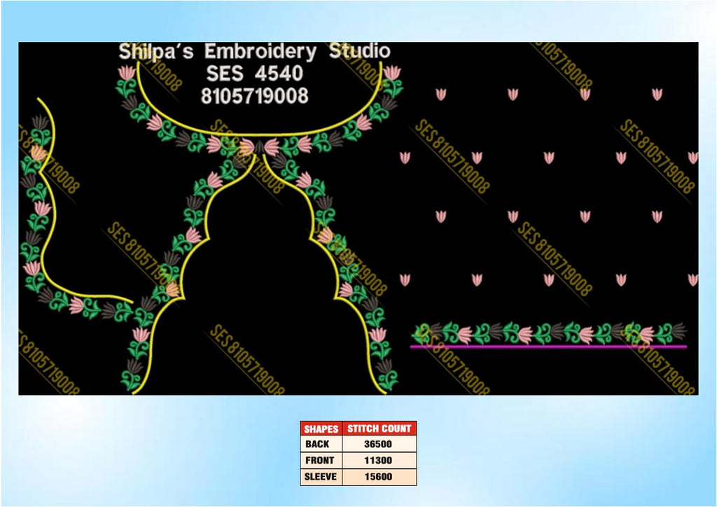 Embroidery Designs 4501-4600 Series