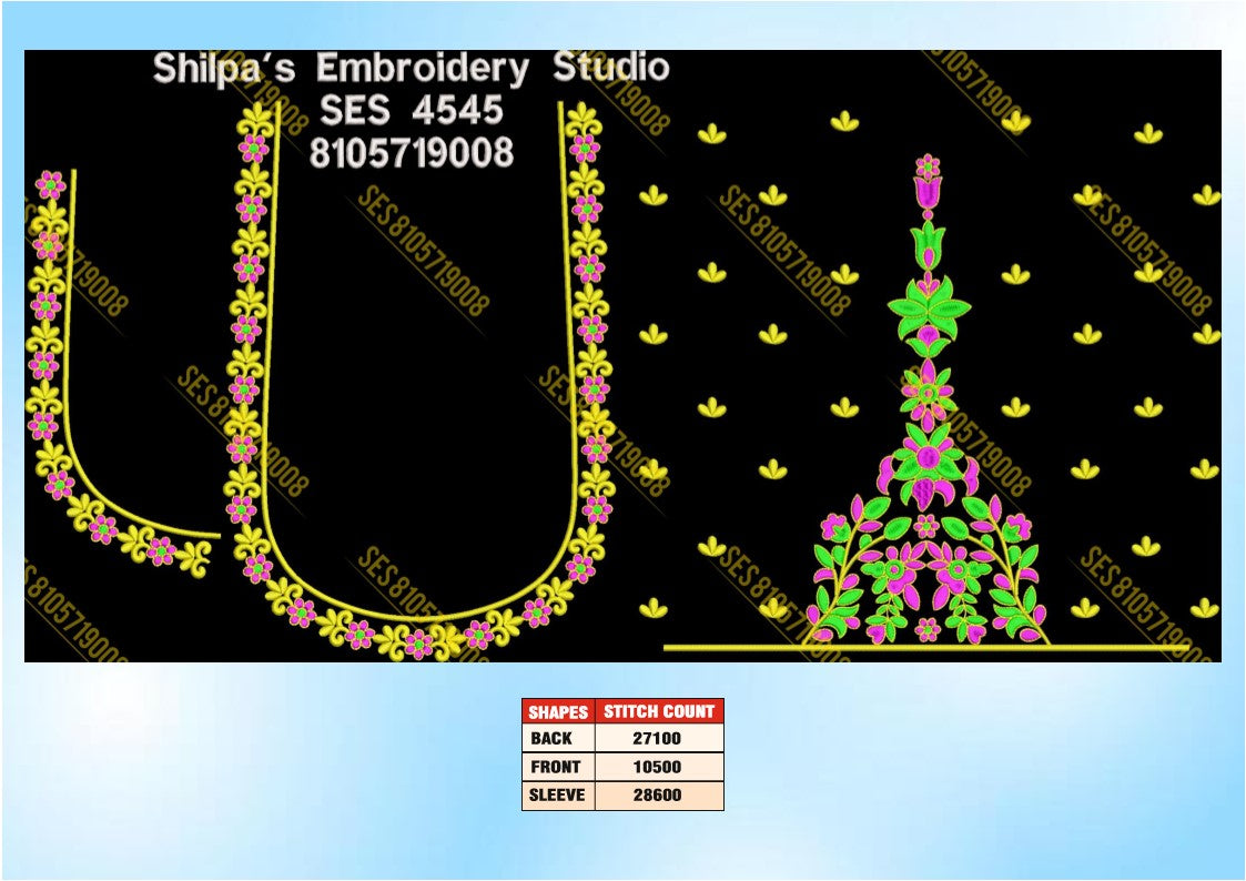 Embroidery Designs 4501-4600 Series