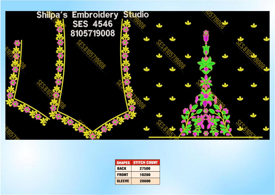 Embroidery Designs 4501-4600 Series
